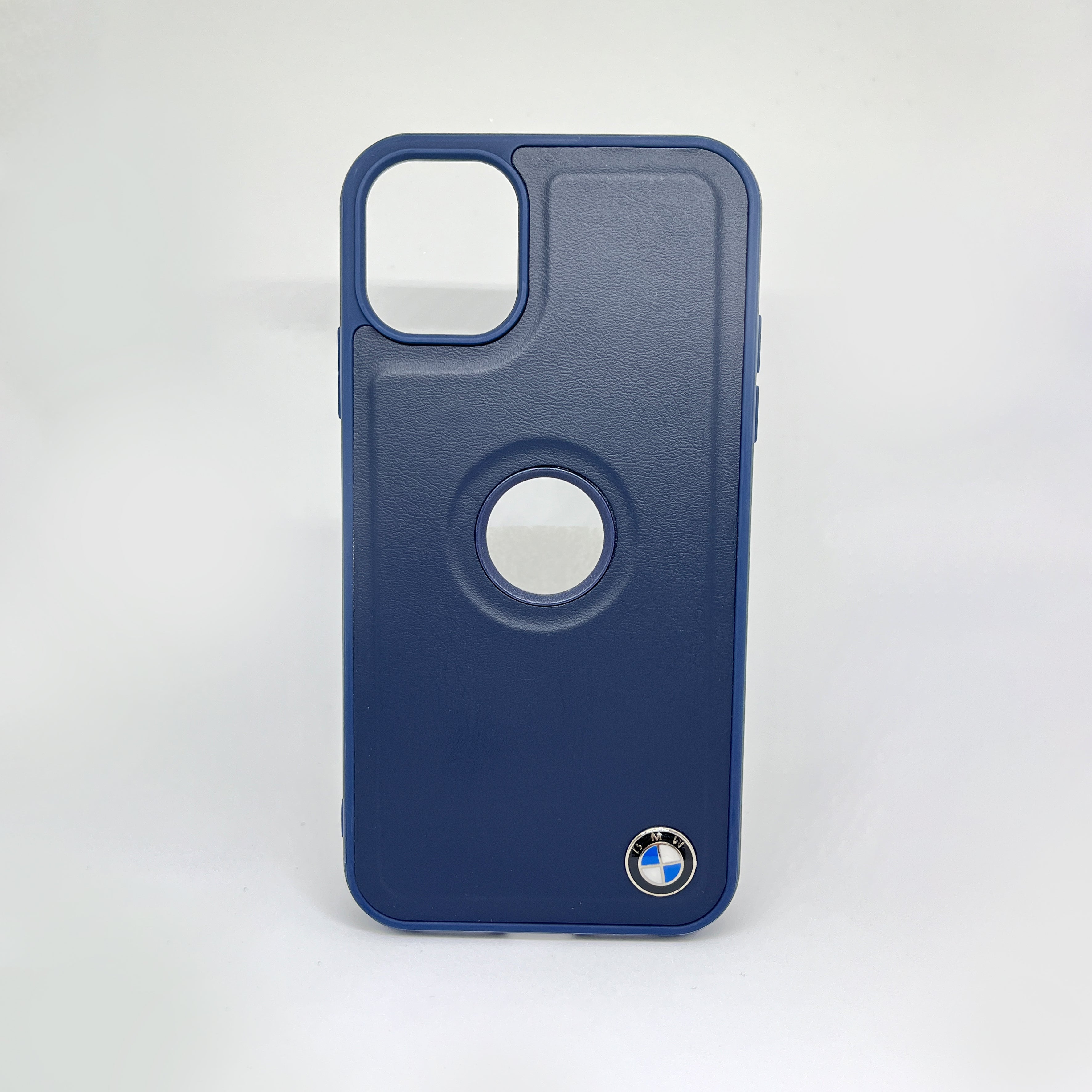 Flexible Pu Leather | Super Soft-Touch iPhone Case - Navy Blue