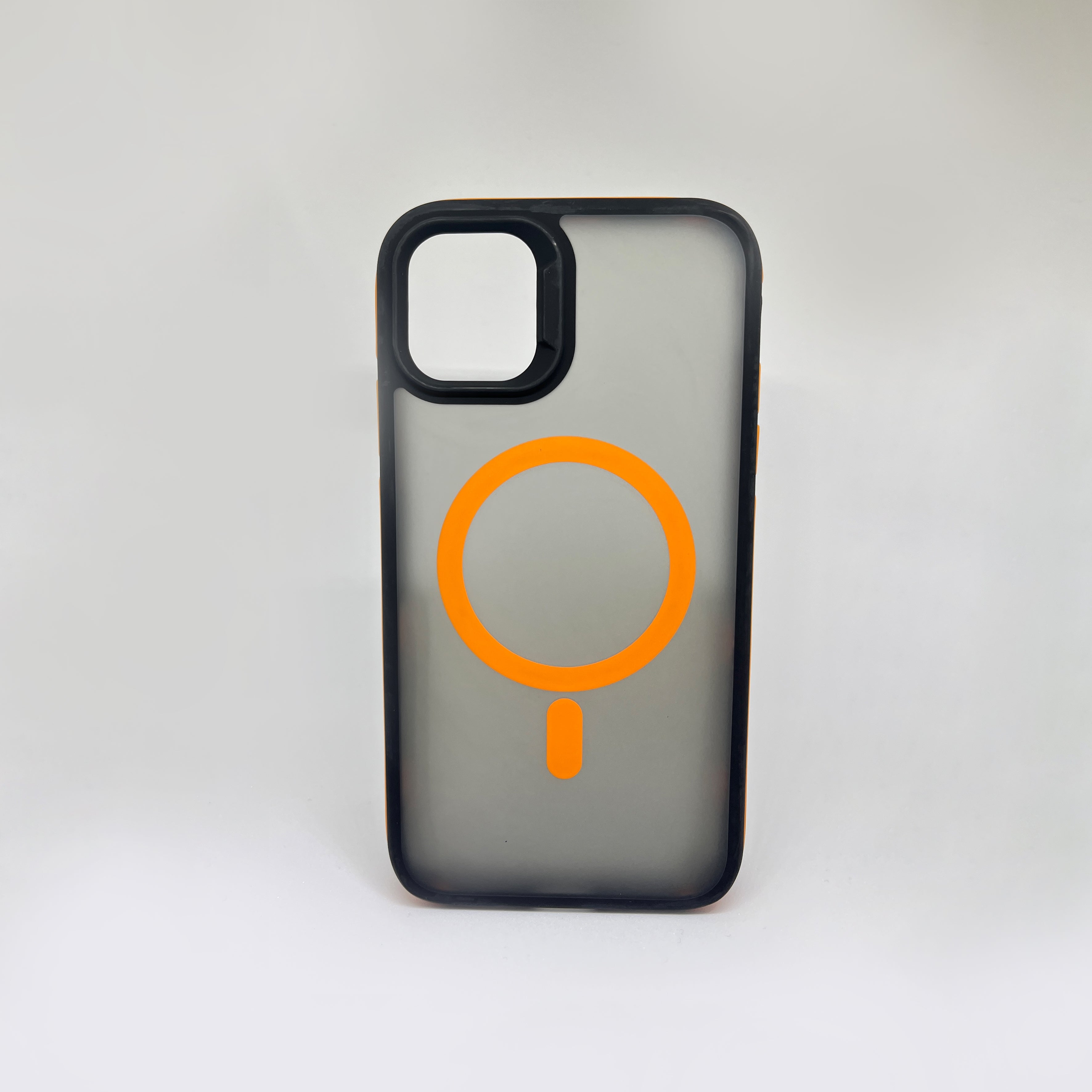 Magnetic Orange Circle START Clear MagSafe - iPhone Case