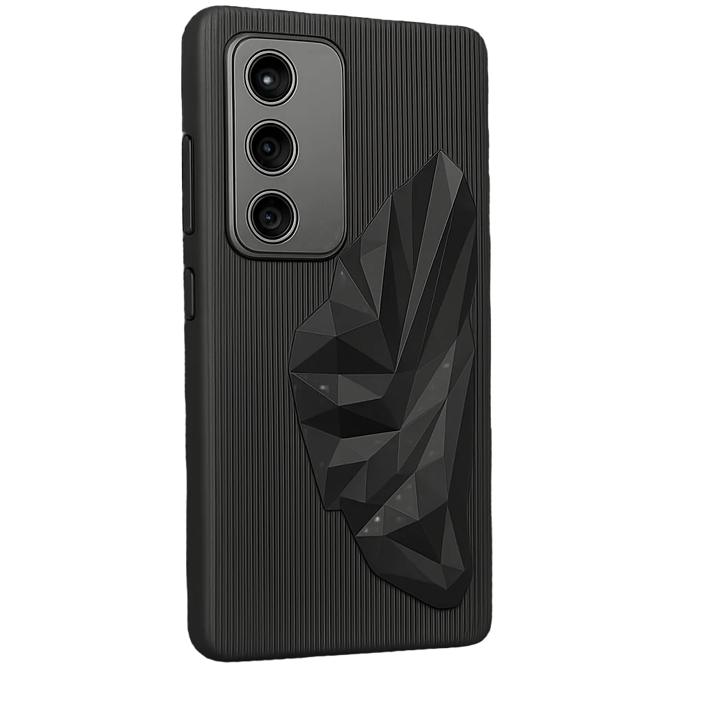 Samsung Bold Black 3D Geometric Batman Case