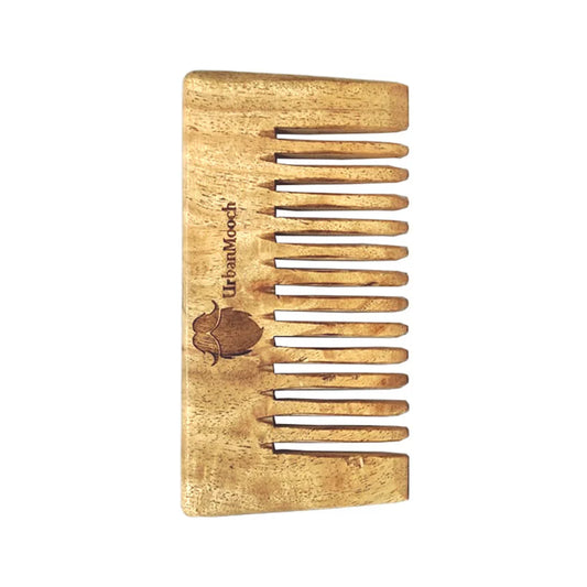 Natural Neem Wood Beard and Hair Comb