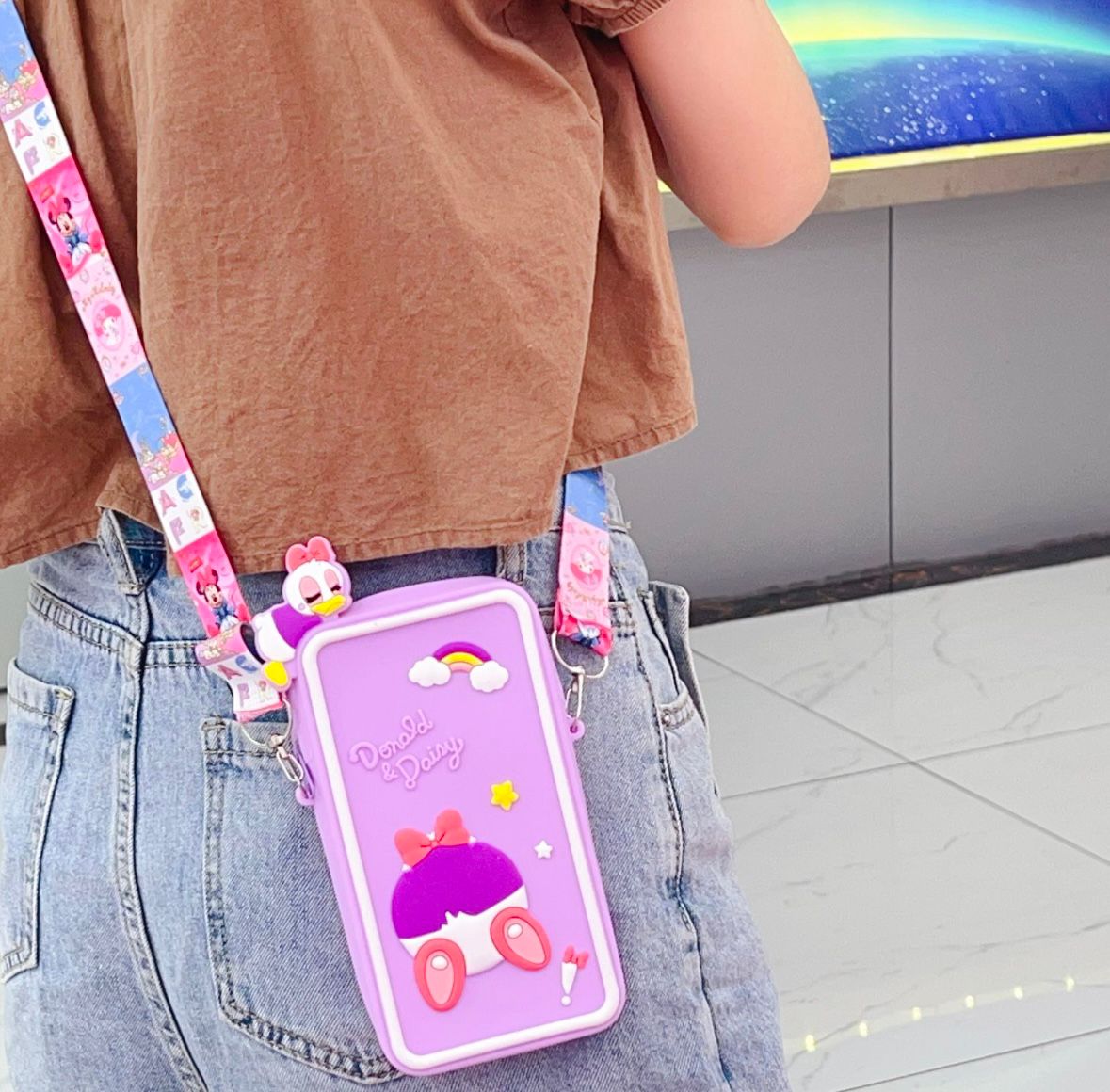 Cartoon Silicone Mini Purse - Mobile & Card Holder