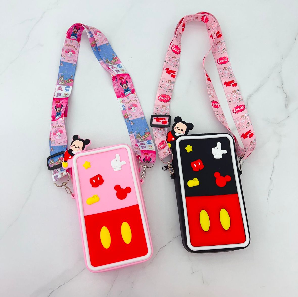 Cartoon Silicone Mini Purse - Mobile & Card Holder