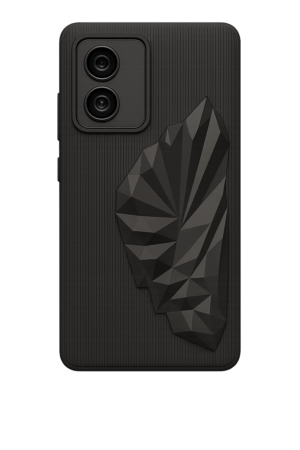 Motorola Bold Black 3D Geometric Batman Case