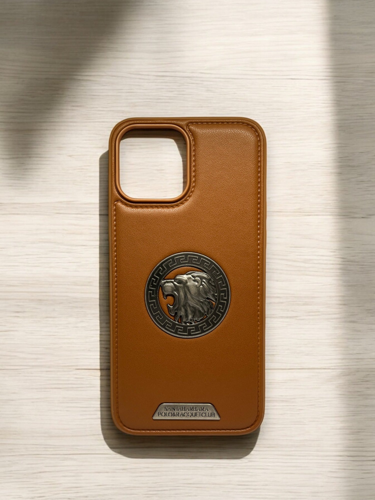 Brown Lion Engraved Luxury Designer Case For Iphone