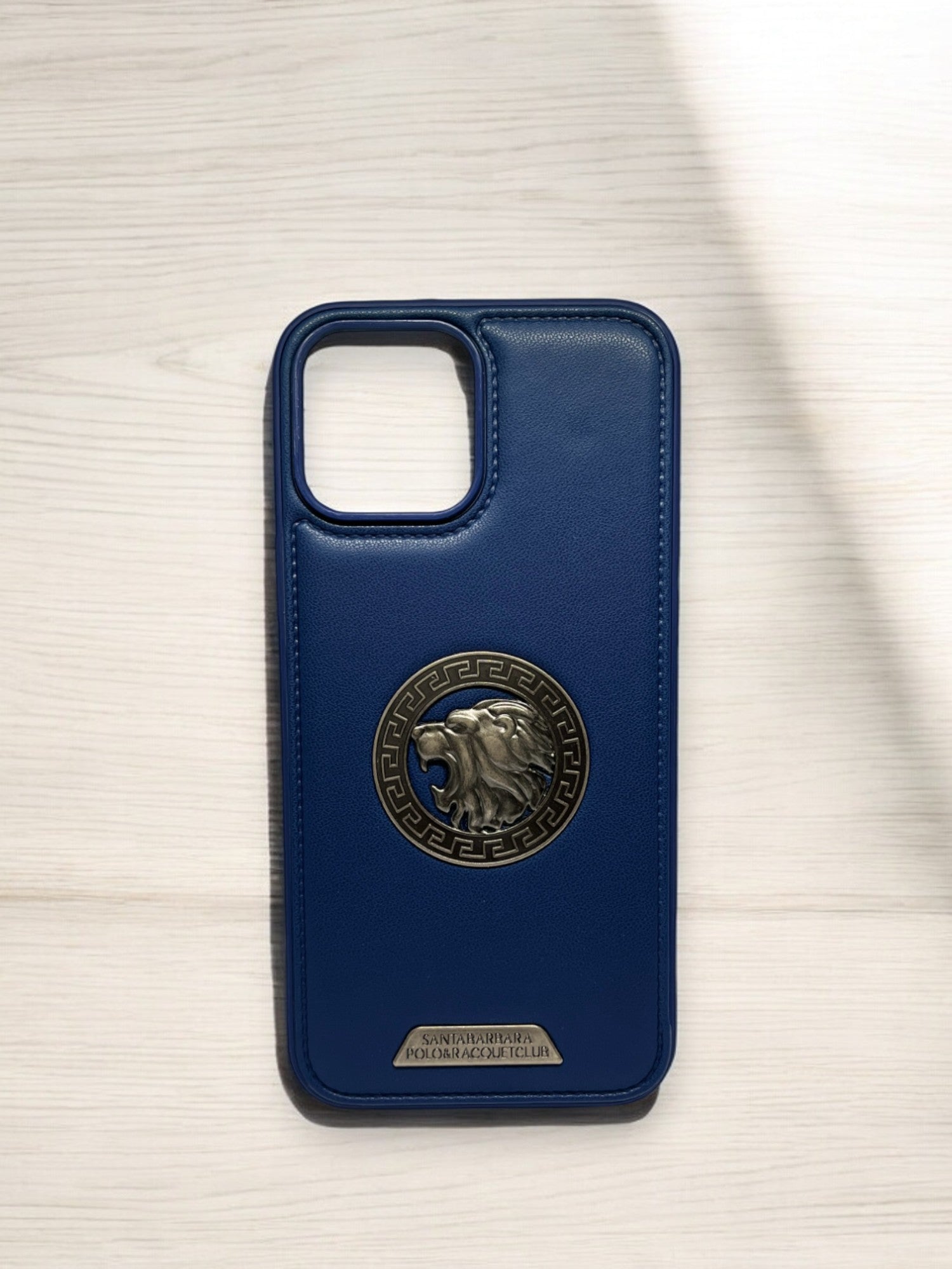 Blue Lion Engraved Luxury Designer Case For Iphone