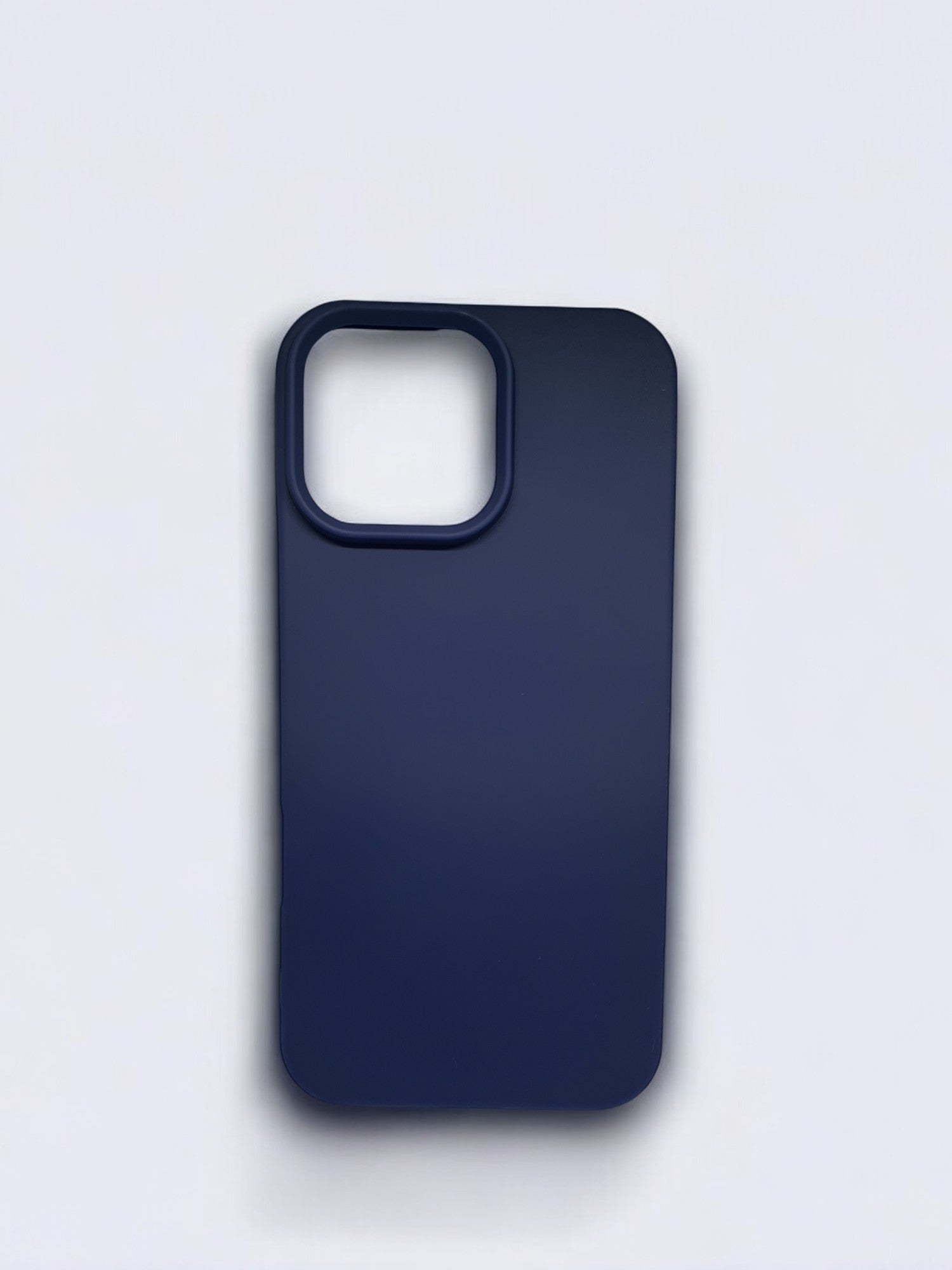 Slim-Fit Liquid Silicone Full Protection iPhone Navy Blue Case