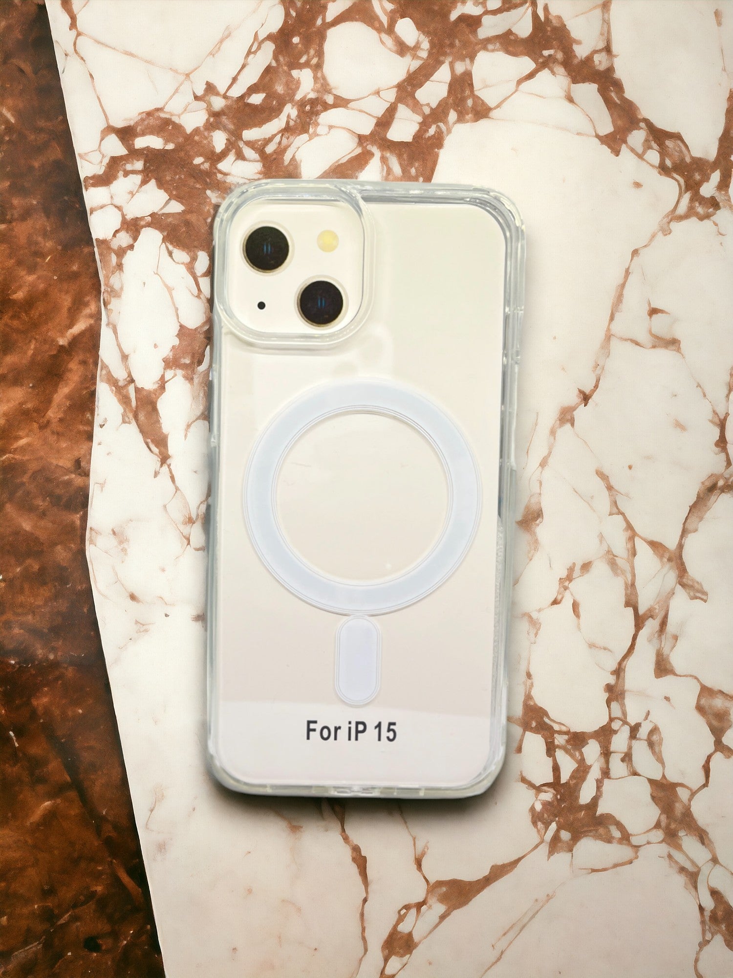 Transparent Mag safe with Wireless Charging Coil Case For iPhone